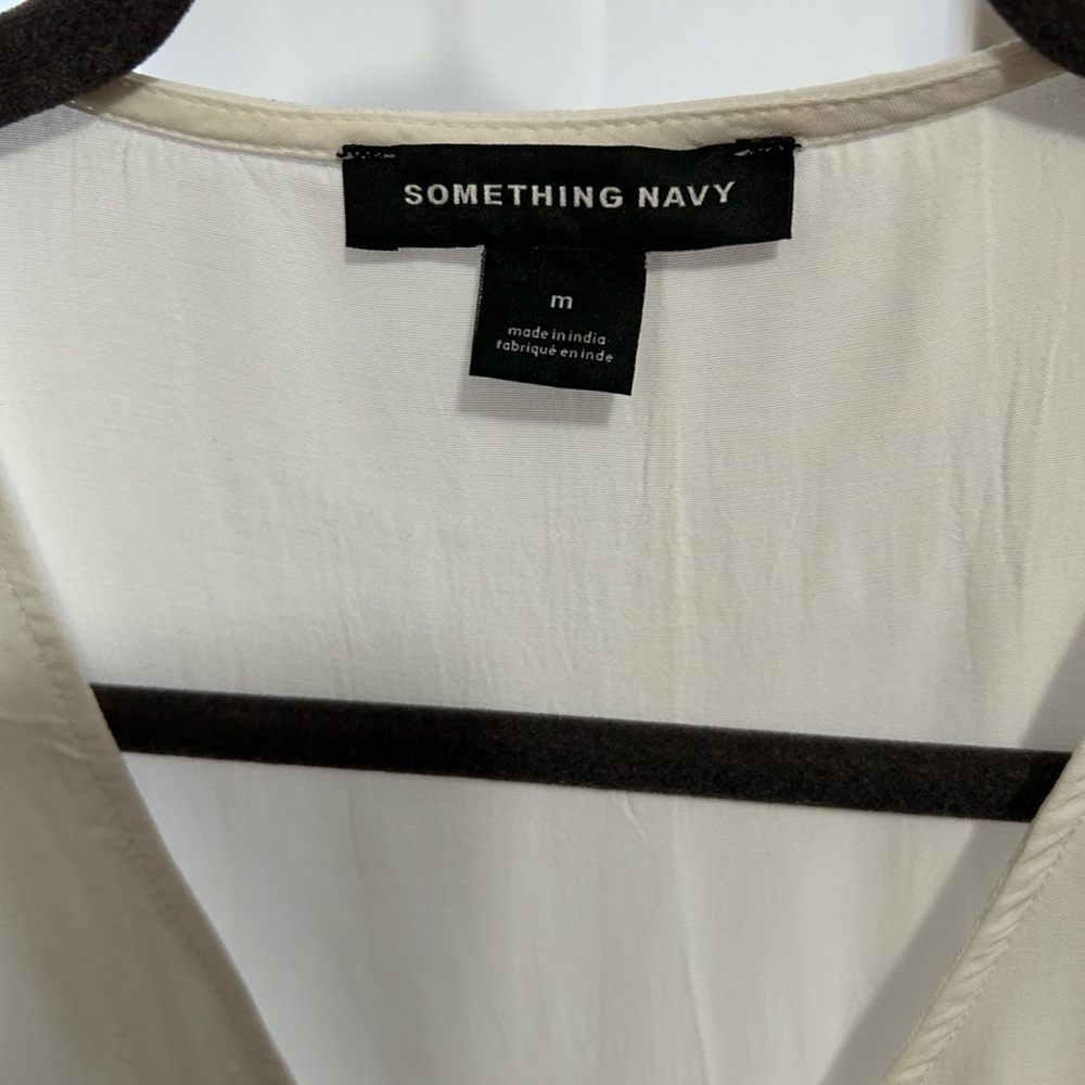 Something Navy Button Down Top - image 2